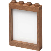 Room Copenhagen LEGO 1x4 Wooden Picture Frame Dark Stained Oak lijst