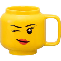 Room Copenhagen LEGO keramische mok   knipogend meisjeshoofd, klein