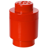 Room Copenhagen LEGO Storage Brick 1 Rond Rood opbergdoos