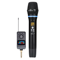 ROSON M50 Draadloze Microfoon met DSP anti feedback echo Bluetooth 5.0 Type C Oplader LED Display Vocal Cut voor Thuis K