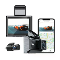 ROSOTO A6703 4K Ultra Auto Dashcam WiFi app bediening Voor  en achterzicht Dubbele lens 170° breedhoek HD Nachtzicht 2,4
