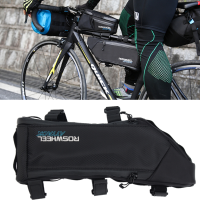 Roswheel 4l Waterproof Bicycle Frame Bag Front Tube Pouch Pannier Black