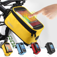 Roswheel Bicycle Mobile Phone Touch Screen Bag Frame Tube Bag
