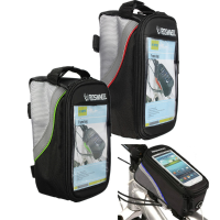 Roswheel Bike Bicycle Pannier Frame Cycling Front Tube Bag For Iphone 6 6s Samsung Cell Phone