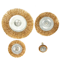 Rotary Wire Brush Set Brass Wire Wheel Brush Cup & Brush Set Kit
