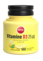 Roter Vitamine D3 25µg Citroensmaak Kauwtabletten