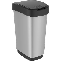 Rotho Twist Afvalbak   25L   zilver
