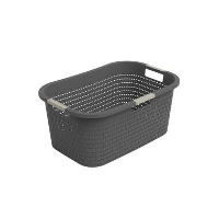 Rotho Wasmand Country 40L   antraciet