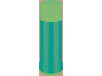 Rotpunkt Max 40, electric kingfisher Thermosfles Zwart, Blauw 500 ml 402 16 06 0