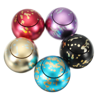 Round Stars Shape Aluminum Alloy Rotating Fidget Hand Spinner Adhd Autism Reduce Stress Toys