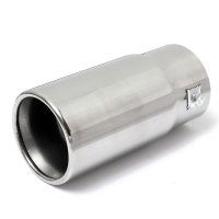 Round Universal Fits Car Stainless Steel Exhaust Tail Pipe Tip Muffler Chrome