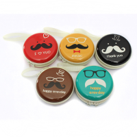 Round Zipper Keys Coin Pouch Purse Wallet