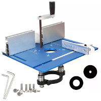 Router Tafel Invoegplaat Routerlift 240x200x5mm voor 65mm Diameter CNC Houtbewerking Universele Trimmer Tafel Bank