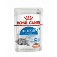 Royal Canin Indoor 7+ Sterilised natvoer kat (in saus) 2 dozen (24 x 85 g)