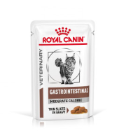 Royal Canin Veterinary Gastrointestinal Moderate Calorie natvoer kat (in saus) 2 dozen (24 x 85 g)