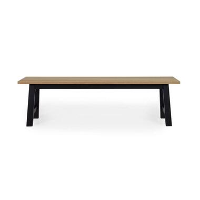 Tenzo eetkamerbank Lex   eiken/zwart   160 cm