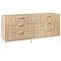 ROYALLA   Ladekast met 6 lades   Lichtbruin   MDF
