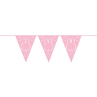 Roze Nijntje thema vlaggenlijn 6 meter