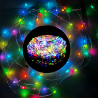 10M 100LED Slimme LED Lichtsnoer Muzieksynchronisatie APP/Afstandsbediening IP65 Waterdicht voor Kerstboom Decoratie Fee