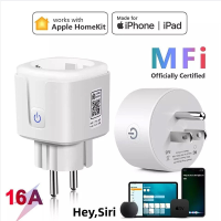 16A Homekit Slimme WiFi stopcontact EU stekker Telefoon op afstand bedienbaar Tijdinstellingen Stembediening met Siri Th
