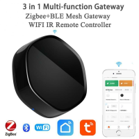 3 IN 1 Multi mode Gateway Tuya Zigbe bluetooth Infrarood WIFI IR Afstandsbediening Ondersteunt Alexa Afstandsbediening
