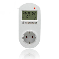 Slimme WiFi Temperatuurregelaar Constante Temperatuur Verwarming Thermostaat EU standaard Socket LCD Draadloze Hoogfrequ