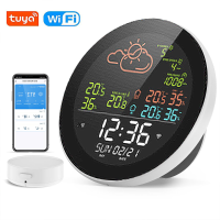 RSH SWS001 Tuya Slim wifi weerstation Thermometer Hygrometer Meter Color LED Digital Display APP Remote Control Viewing