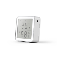 Tuya WiFi Slimme Draadloze Vochtigheids  en Temperatuursensor Met LCD scherm Smart Home Alarmmelding Werkt met Alexa Goo
