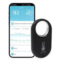 RSH Tuya Zigbee Hangende Temperatuur  en Vochtigheidssensor Alexa Google Home Spraakbesturing Intelligente Scene Koppeli