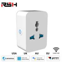RSH US Plug WiFi En Bluetooth Universele Socket Multifunctionele Conversie Socket 10A / 16A Wifi Schakelaar Voor Amazon