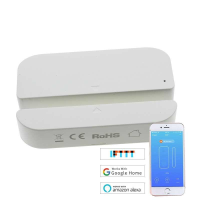 WIFI Deursensor Deur Raam Beveiliging Alarm Sensor Magnetische Schakelaar Draadloze Detector Compatibel met Alexa Google