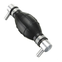 Rubber Fuel Primer Pump Petrol Diesel Black 90 Degree Angle