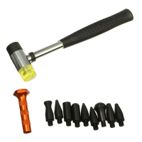 Rubber Hammer Paintless Dent Repair Removal Hail Knock Down Dedicated Pdr Tools