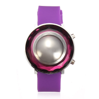 Rubber Led Three Dimensional Jelly Fashion Women Wrist Watch