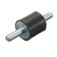 Rubber Shock Absorber Rubber Vibration Isolator Mounts M6x20x20mm