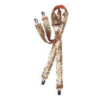 Bretels   goud glitter   unisex/volwassenen   Carnaval verkleed accessoires