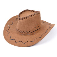 Carnaval verkleed hoed voor een cowboy   bruin   polyester   heren/dames