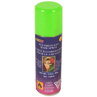 Haarverf/haarspray   neon groen   spuitbus   125 ml   Carnaval
