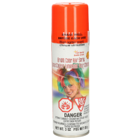 Haarverf/haarspray   neon oranje   spuitbus   125 ml   Carnaval