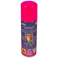 Haarverf/haarspray   neonrood   spuitbus   125 ml   Carnaval