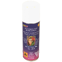 Haarverf/haarspray   wit   spuitbus   125 ml   Carnaval