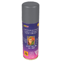 Haarverf/haarspray   zilver   spuitbus   125 ml   Carnaval