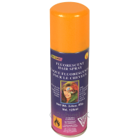 Halloween   Haarverf/haarspray   neon oranje   spuitbus   125 ml   Carnaval