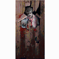 Halloween   Horror deurposter   zombie   182 x 97 cm   Halloween thema versieringen