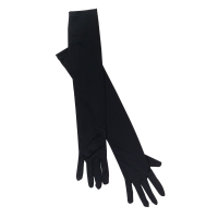 Halloween   Verkleed handschoenen voor dames   zwart   one size   lang model