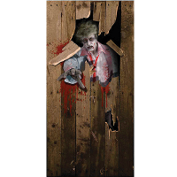 Horror deurposter   zombie   182 x 97 cm   Halloween thema versieringen