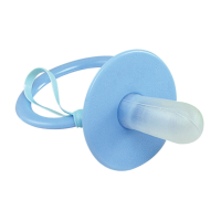 Jumbo grote verkleed fopspeen baby blauw   13 cm