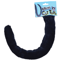 Rubies Verkleed kattenstaart kat/poes   60 cm   zwart   verkleed accessoires