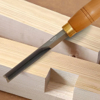 10 Inch Hoekbeitel 40Cr Legering Stalen Lemmet Beuken Houten Handvat 90 Graden Vierkante Moring Tool voor Precisie Houtb