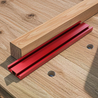 19/20Mm Houtbewerking Planing Stop Bord Hond Gat Baffle Plaat Werkbank Positionering Fixatie Klem Aluminium T Track Plaa